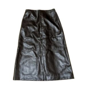 Cacharel Vegan Leather Pencil Shirt